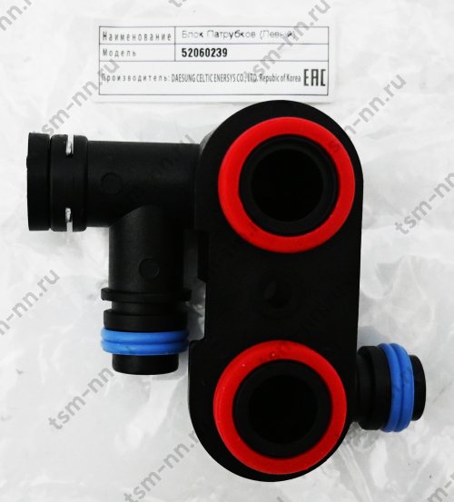 Блок патрубков левый